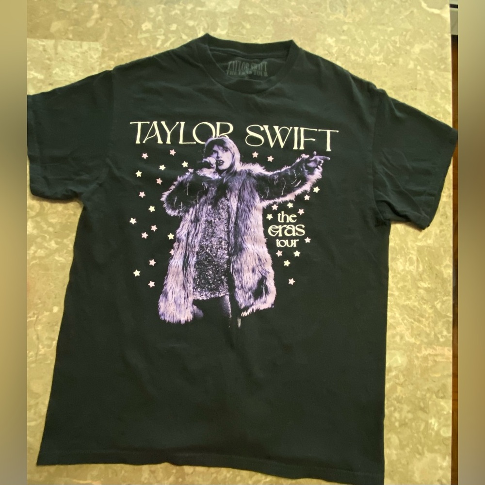 Taylor Swift Eras Tour Black and Purple concert Tshirt